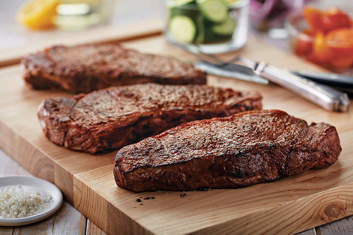 Pan-Seared Grecian Strip Steak