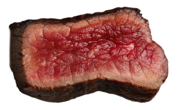 beef cooked rare